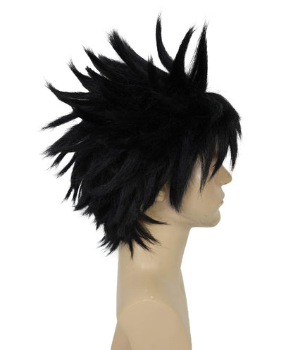 HPO Men's Japanese Superhero Manga Dark-green Spiked Wig