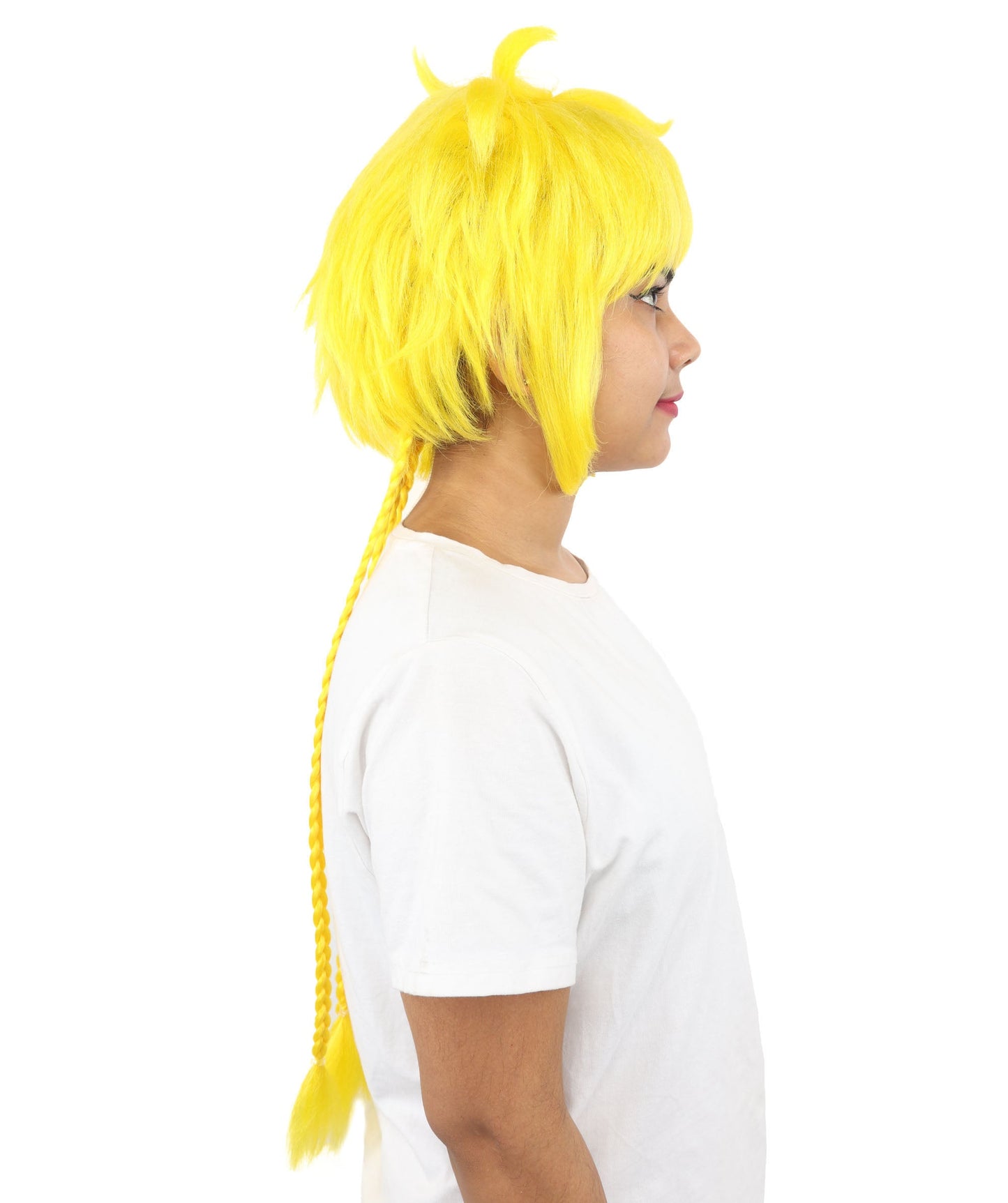 HPO Adult Women's Animal Ear Braided Wig | Multiple Color Options | Synthetic fiber, short bob with sculpted ears and long micro-braids, breathable base | Party, Halloween, theater, drag, performance, costume events