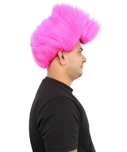 Hades God of Death |Multiple Color Fake Flame Spikes | Premium Halloween Wig