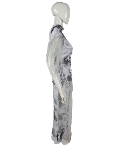 HPO Adult Women Traditional Chinese Long Satin Cheongsam Qipao Dress | Elegant Mandarin Collar with Floral Embroidery | Cultural Festival Performance & Wedding Outfit