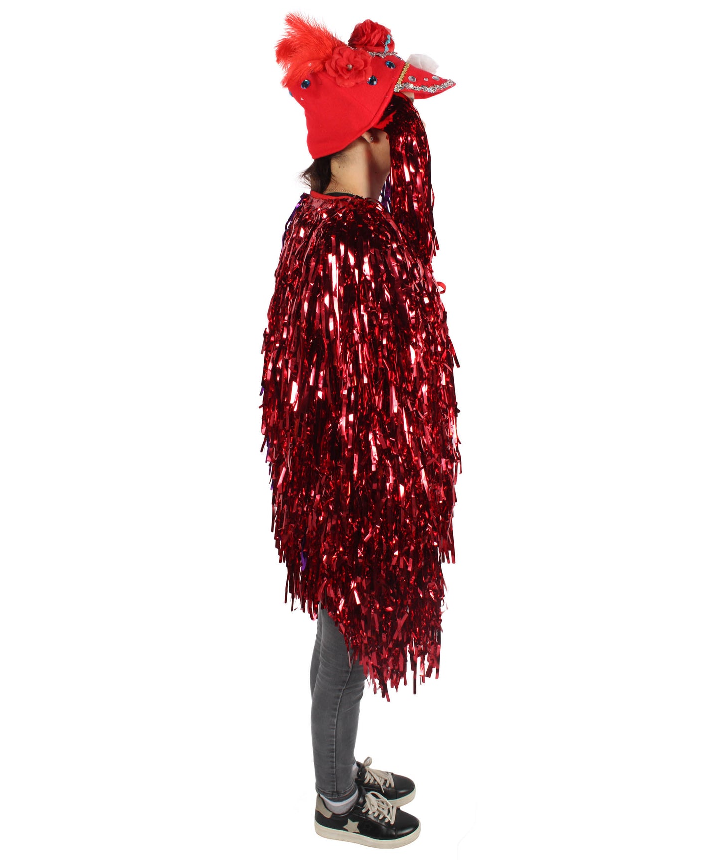 Adult Unisex DJ Tinsel Costume| Multiple Color Options