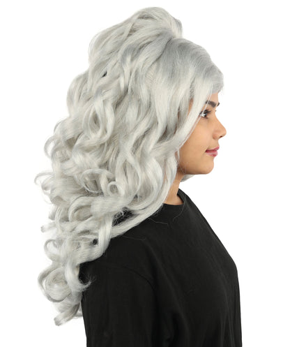 HPO Adult Long 20-Inch Curly Wig | Multiple Color Options | Ideal Cosplay, and Themed Parties | Soft, Natural-Looking, and Easy to Wear