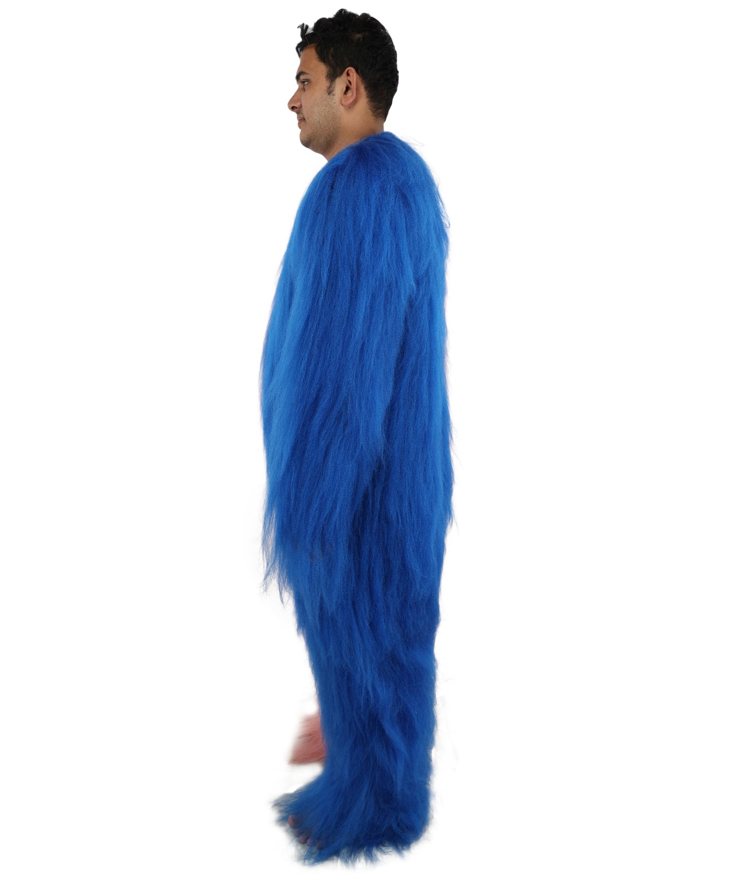 HPO  Extreme Hairy Person Two Part Costume, Mask and Bundle Set - Full-Body Hair Suit Extra-Long Costume Wig for Halloween, Cosplay & Parties - Multiple Color Options