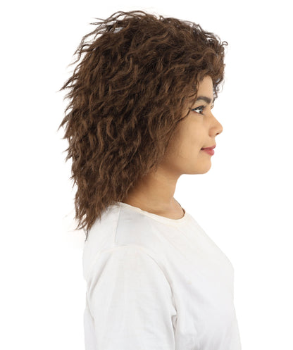 HPO Adult & Teen Women’s 15-Inch Curly Wig | Multiple Color Options | Wavy Voluminous Style | Idal for Costume, Cosplay, and Themed Events