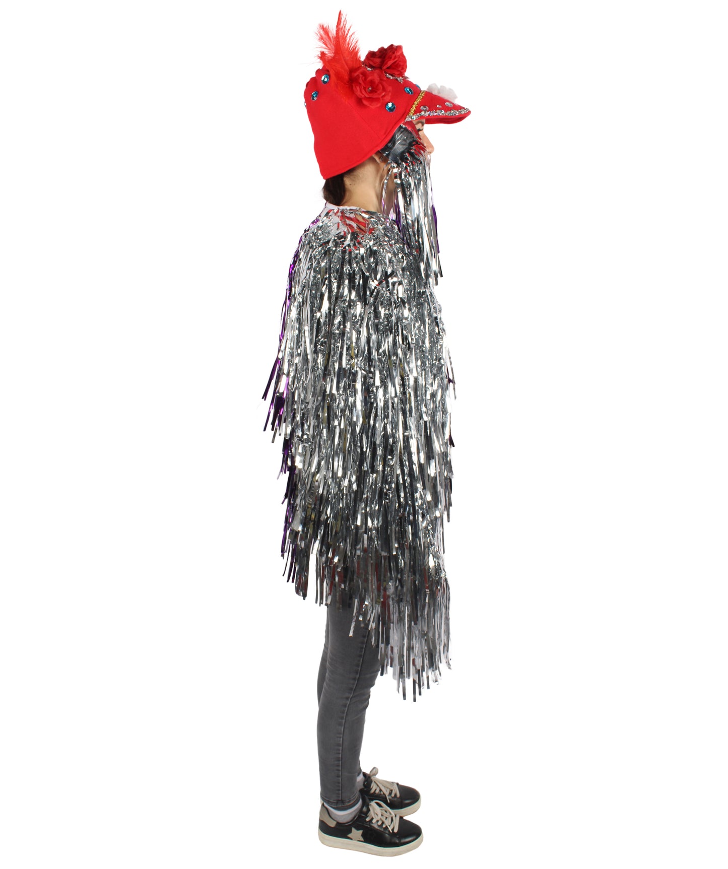 Adult Unisex DJ Tinsel Costume| Multiple Color Options