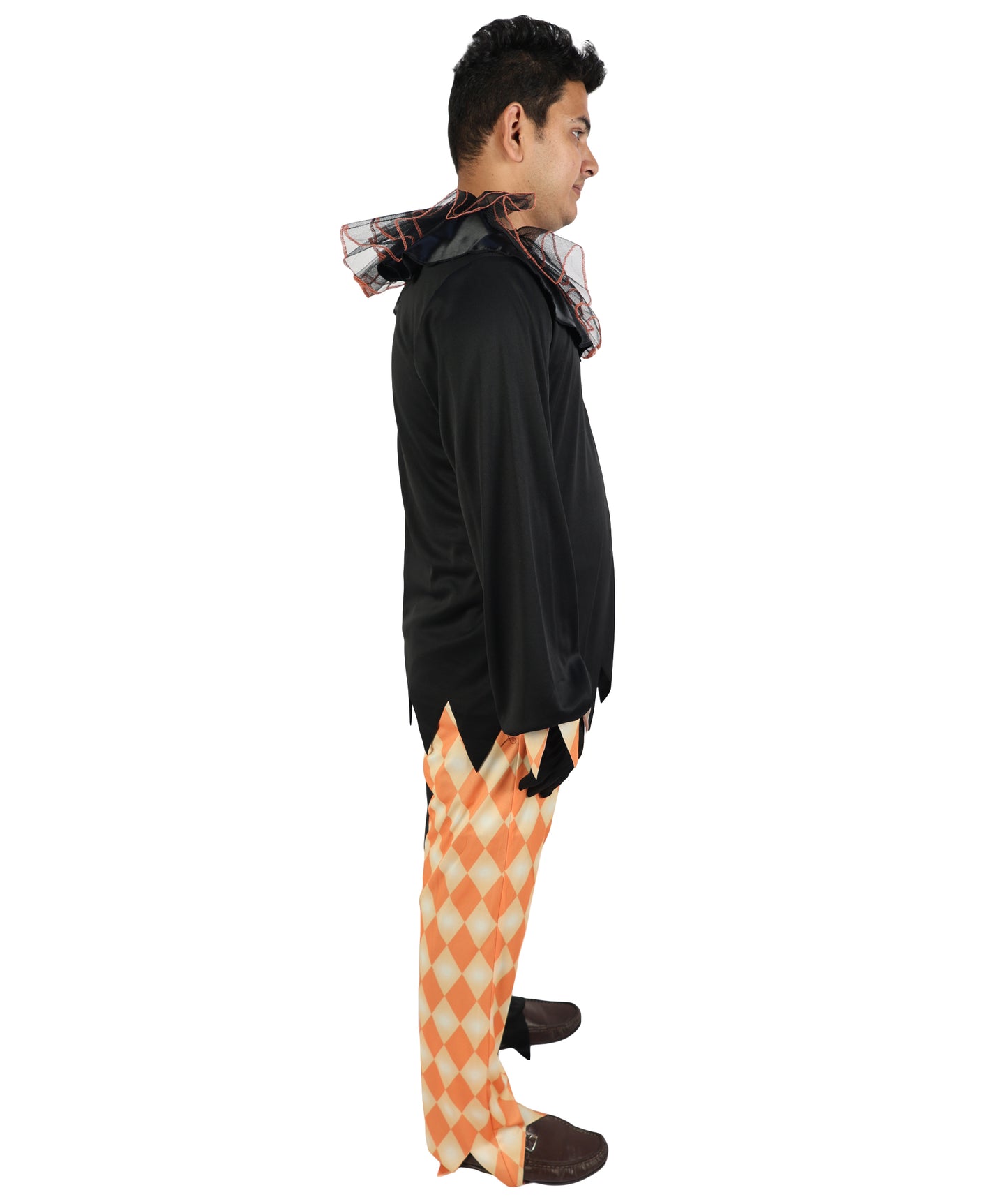 HPO Men's Vampire Count Costume | Flame-Retardant Synthetic Fiber With Capless Cap | Ideal For Theater, Halloween And Cosplay