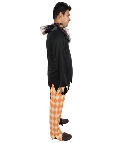 HPO Men's Vampire Count Costume | Flame-Retardant Synthetic Fiber With Capless Cap | Ideal For Theater, Halloween And Cosplay