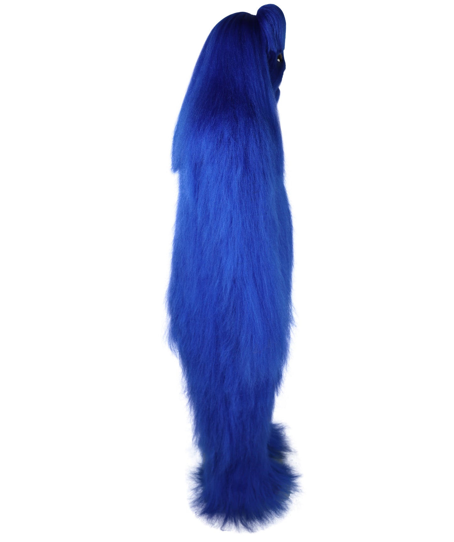 HPO Unisex Extreme Hairy Person Costume, Mask and Bundle - Full-Body Hair Suit Extra-Long Ash Brown Costume Wig for Halloween, Cosplay & Parties