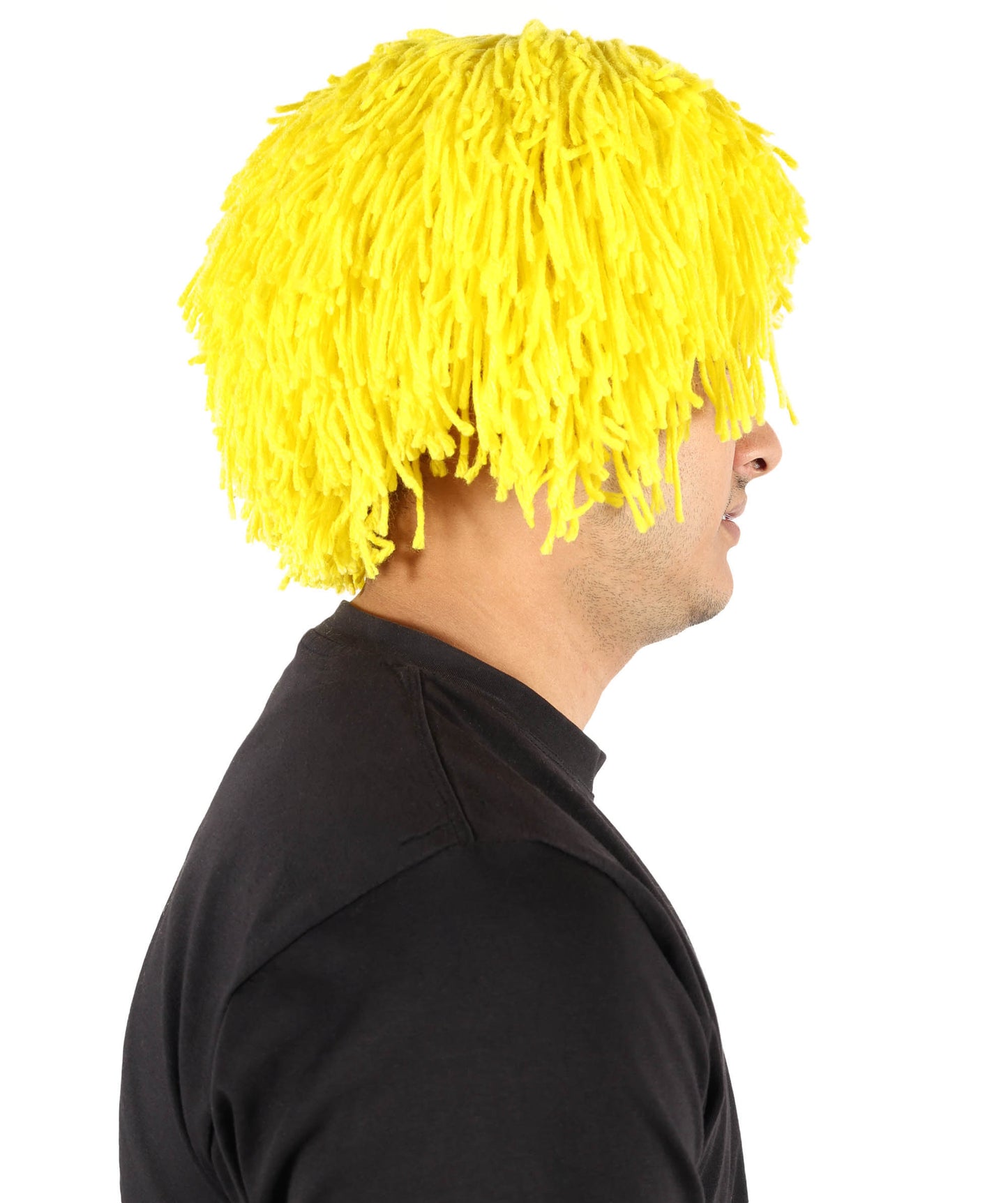 HPO Men's Medium Red Wig | Perfect for Halloween | Flame-retardant Wille Fiber