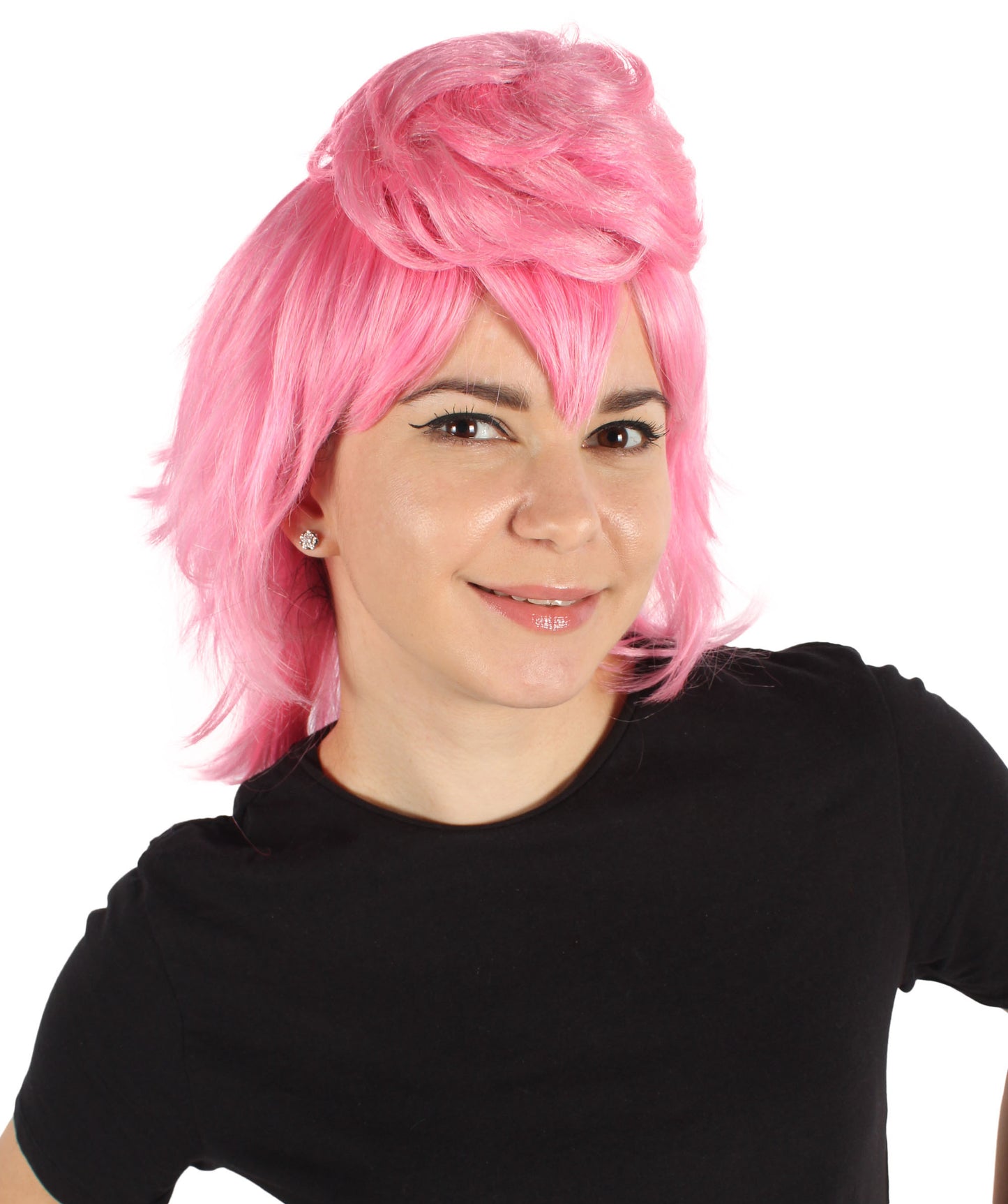 HPO Women's Anime Estranged Daughter Pink Wig | Perfect for Halloween | Flame-retardant Synthetic Fiber