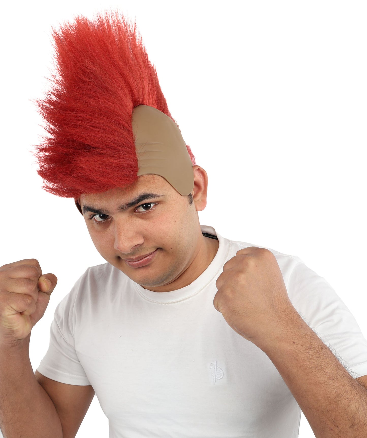 HPO Men’s Red Spiky Wig | Cosplay, and Themed Events | Bold, High-Volume Style for Character Transformation