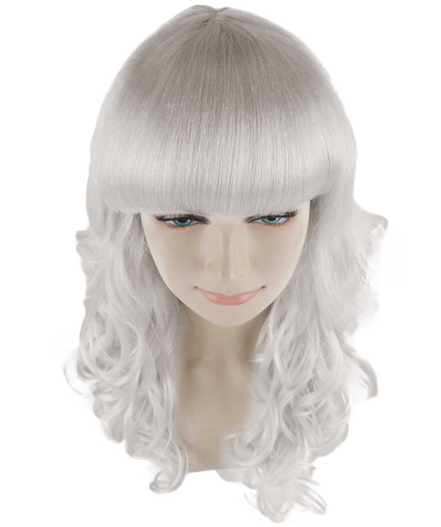 HPO Women's Wig for Fancy Anti-Hero Girl | Long Curly Party Ready Fancy Halloween Wigs | Premium Breathable Capless Cap