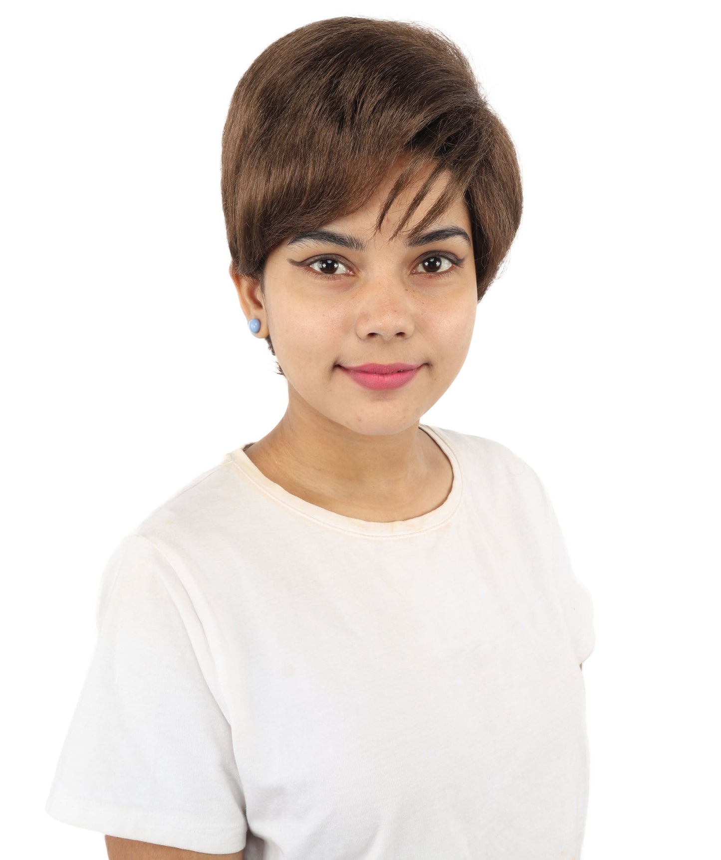 HPO Adult Women’s Short Black Wig | 10 Inch, Sleek and Smooth Bob Hairpiece | Ideal for Cosplay, Costume, and Themed Events