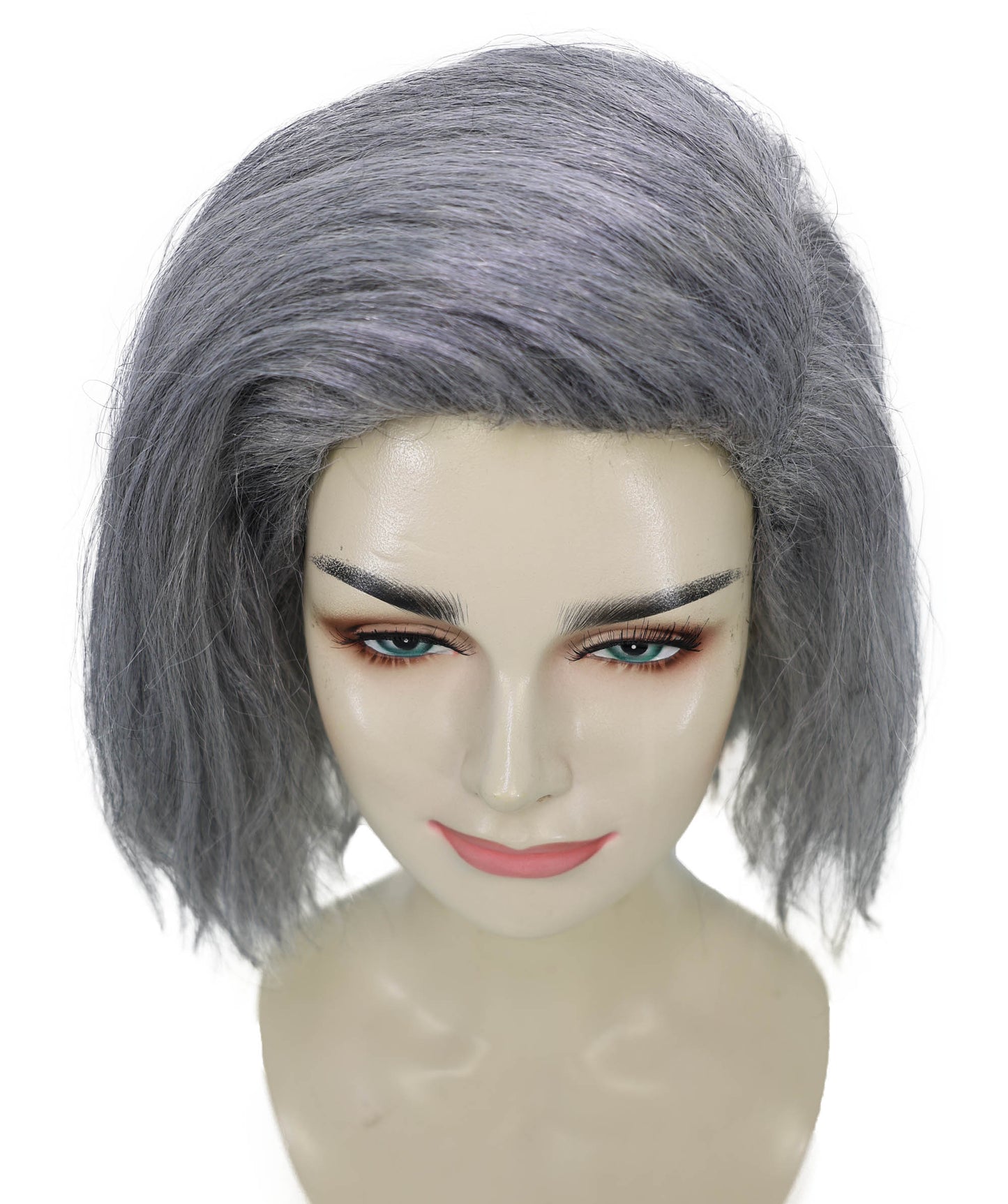Adult Women's 10" Inch Short Length Halloween Cosplay Ombre Pop Star Fireworks Costume Wig, Synthetic Soft Fiber Hair | Multicolor Options | HPO