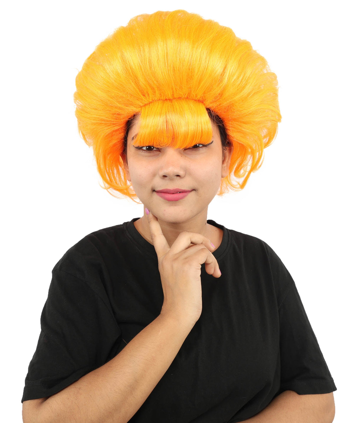 Women's Voluminous Retro Wig | Multiple Color Options, create of synthetic fiber, teased curly volume, breathable capless cap | Party, Halloween, theater, drag, performance, costume events