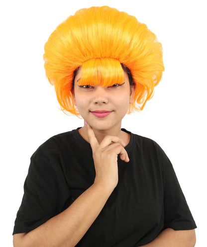 Women's Voluminous Retro Wig | Multiple Color Options, create of synthetic fiber, teased curly volume, breathable capless cap | Party, Halloween, theater, drag, performance, costume events