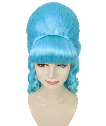 HPO Women's Class 60's Brown Half Updo Wig with Ponytail | Halloween  Wig | Flame-retardant Synthetic Fiber