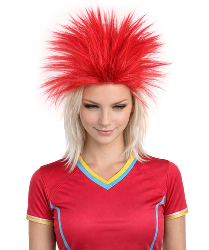 Japanese Flag Patriotic Sports,80's Mullet Wig | Premium Breathable Capless Cap