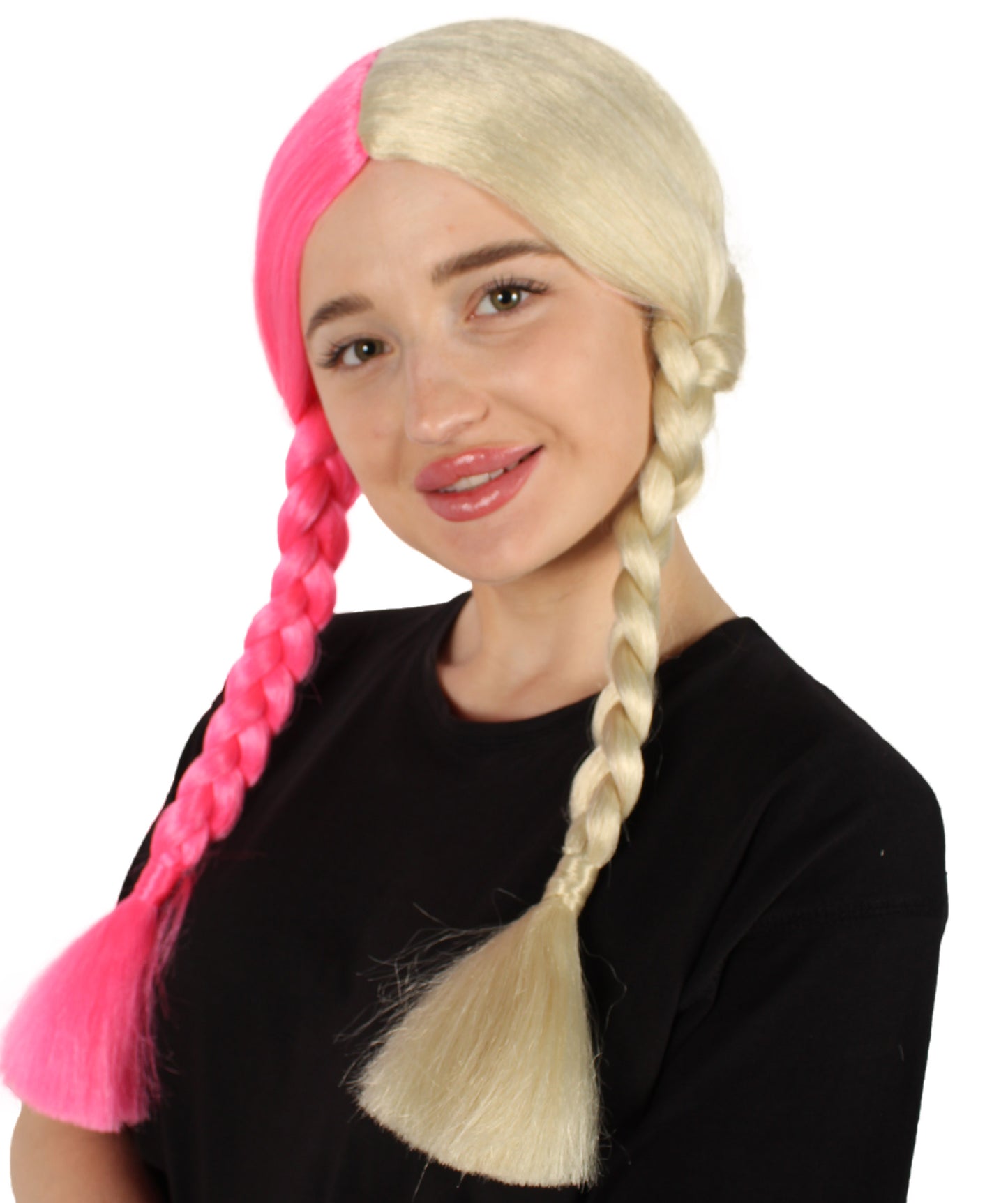 HPO Women's  Braided Gothic Wig | Multiple Color Collections TV Movie Wigs | Premium Breathable Capless Cap