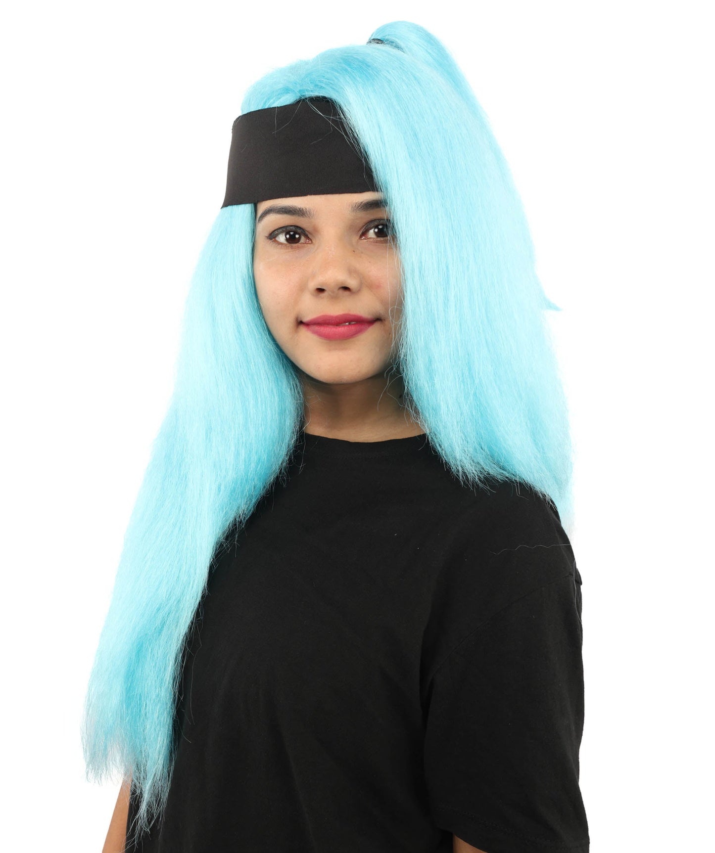 Women's High Ponytail Ninja Wig | Multiple Color Options | Create of synthetic fiber, long straight texture with top-tied fountain, breathable base | Cosplay, Halloween, theater, party, performance, costume events