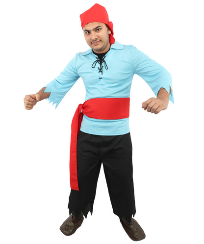 HPO Leg Avenue Men's Pillaging Pirate Costume - Authentic Pirate Outfit with Hat and Accessories, Perfect for Themed Events