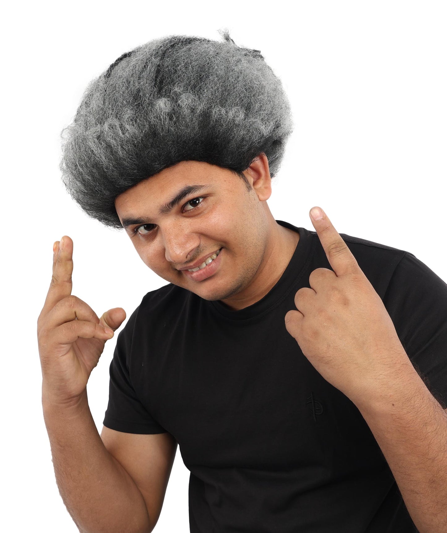 HPO Men's Wild Rocker Wig | Multicolor Options | Voluminous Frizzy Heavy Metal Hair, Two Tone Gradient & Breathable Cap | Halloween, Rock Troll Roleplay, 80s Costume, Theater & Concert Events