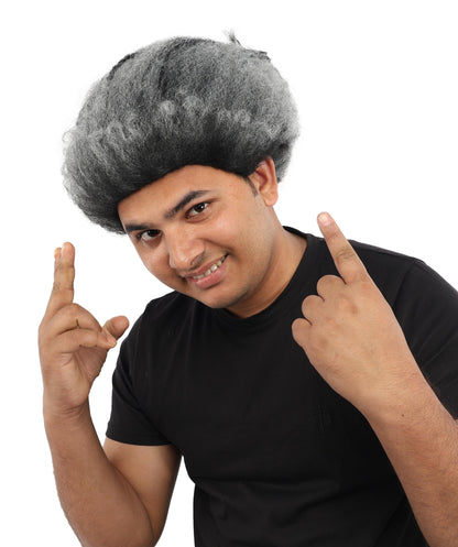 HPO Men's Wild Rocker Wig | Multicolor Options | Voluminous Frizzy Heavy Metal Hair, Two Tone Gradient & Breathable Cap | Halloween, Rock Troll Roleplay, 80s Costume, Theater & Concert Events