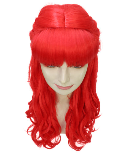 HPO Women's Curly Long Length Trendy Keepsake Multiple Color Options Wig
