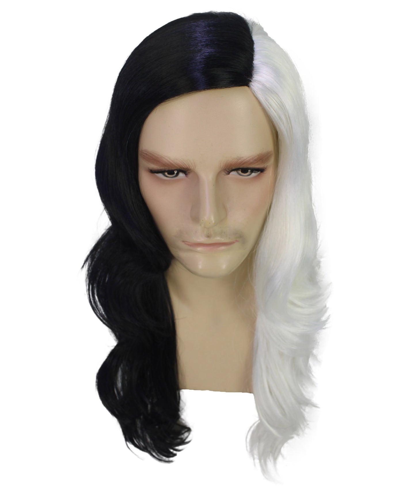 80's Rocker Men's Hair| Historical Brown Fancy Halloween Wig | Premium Breathable Capless Cap