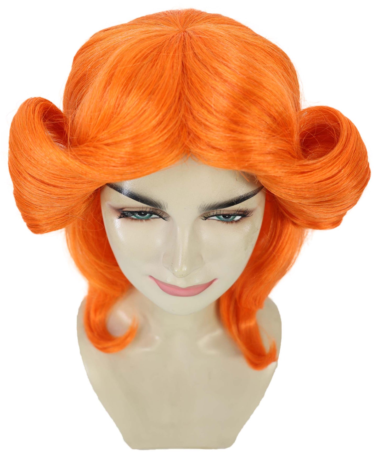 HPO Women's 70's Flick Multiple Color Retro Wig, Flame-retardant Synthetic Fiber