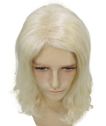 Men's Brown Barebone Medium Wavy Wig | Multicolor Options | Best for Halloween | Flame-retardant Synthetic Fiber