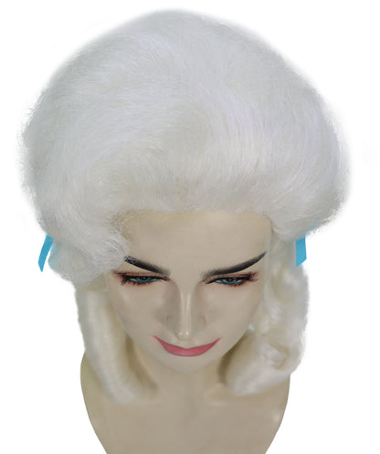 HPO Women’s Classic Elly May Clamped Multiple Wig With Two Blue Hair Ribbons