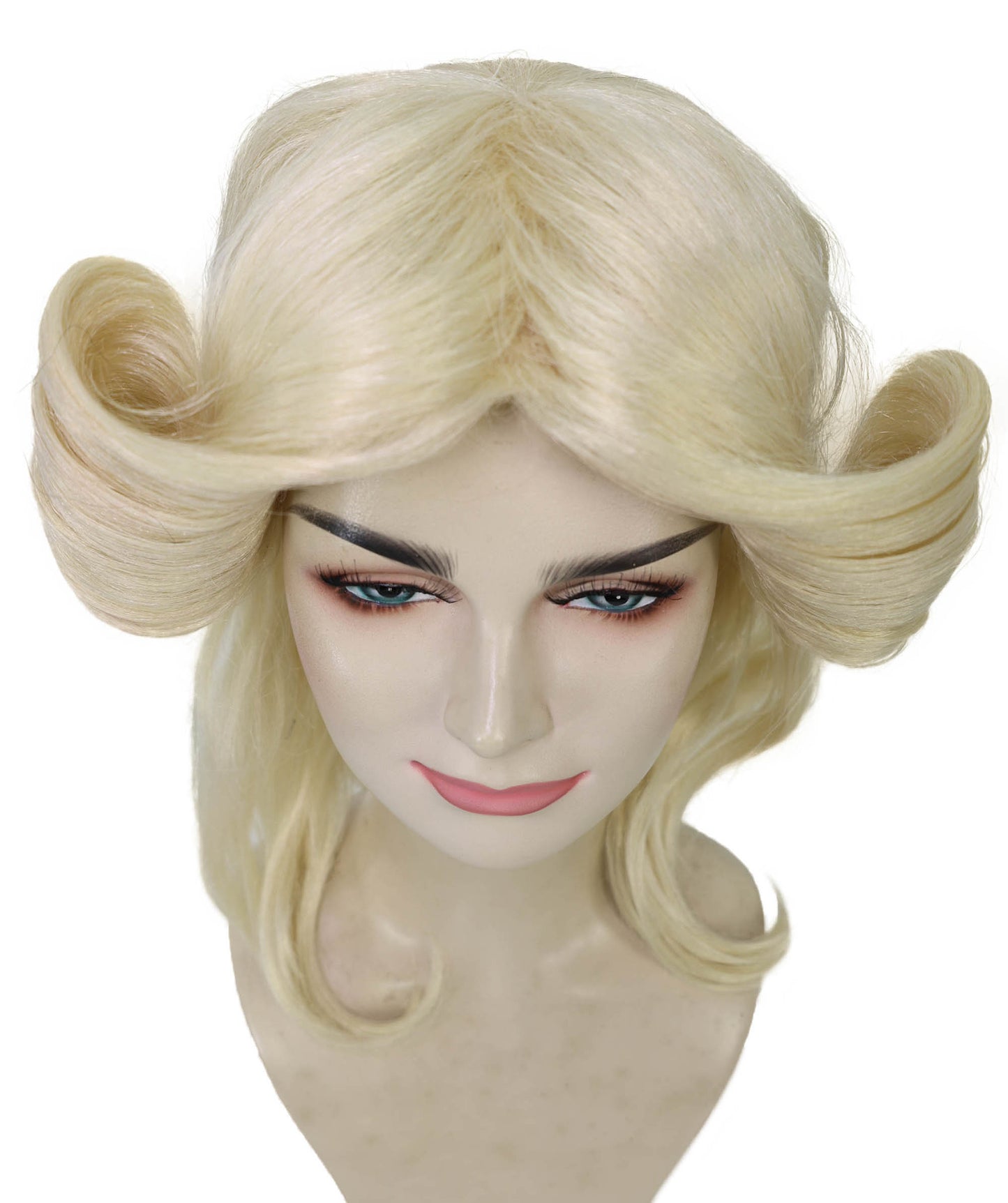 HPO Women's 70's Flick Multiple Color Retro Wig, Flame-retardant Synthetic Fiber