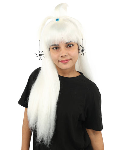 HPO Adult Women's Spider Gothic Sculpted Wig | Multiple Color Options, create of synthetic fiber, architectural spider-leg loops with blunt bangs, breathable base | Party, Halloween, theater, drag, performance, costume events