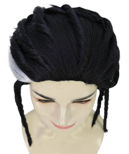 HPO Adult Women’s Black Braided Wig with Natural Hairline | Inspired by Fantasy Adventure Heroine Look | Ideal for Halloween |       Breathable Cap