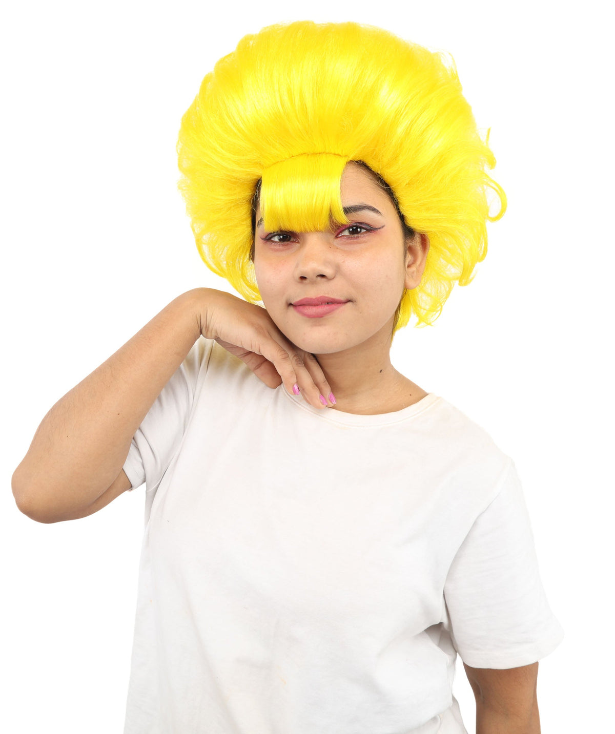 Women's Voluminous Retro Wig | Multiple Color Options, create of synthetic fiber, teased curly volume, breathable capless cap | Party, Halloween, theater, drag, performance, costume events