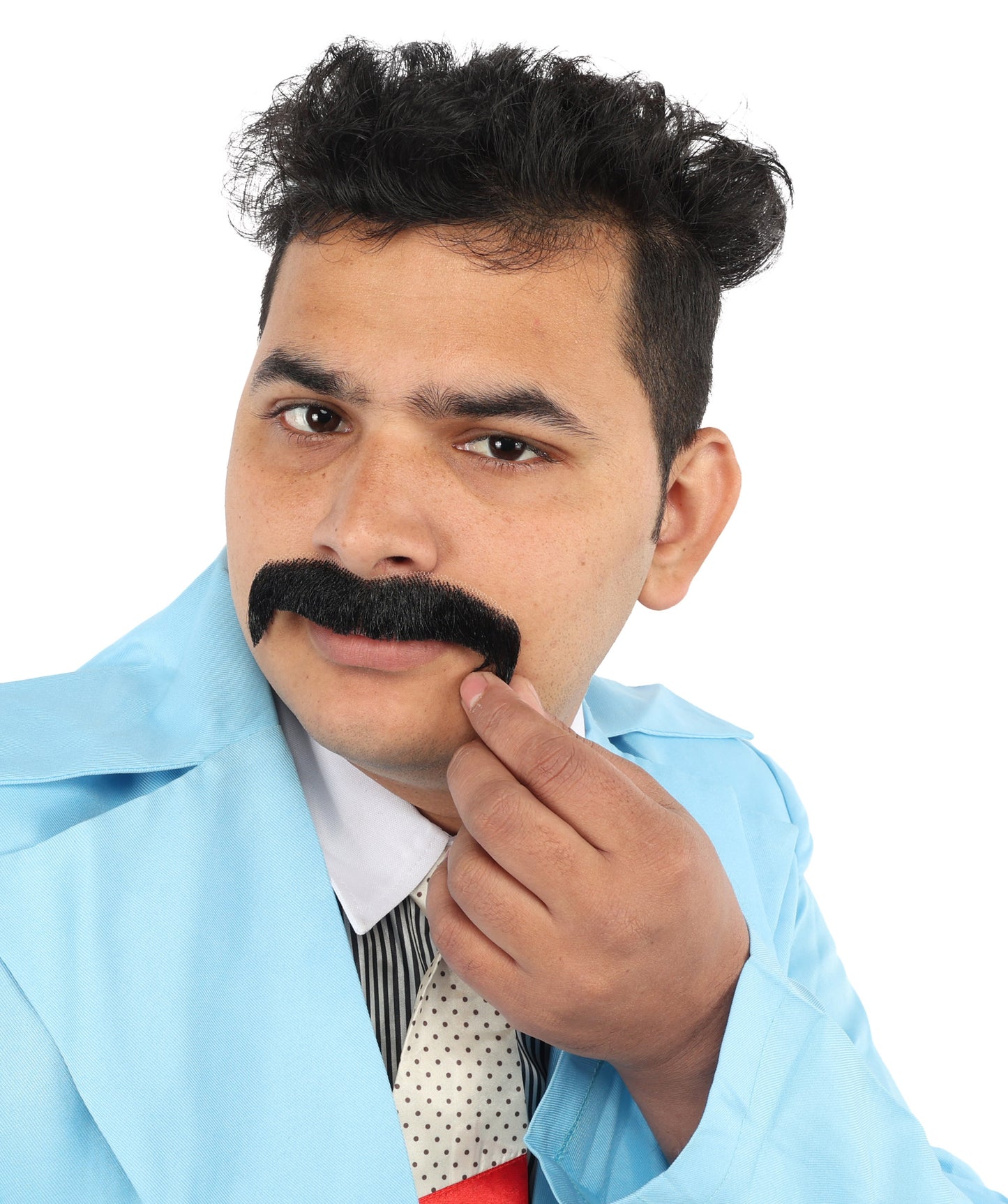 Men's 70's Horseshoe Synthetic Facial Hair Mustache | HPO