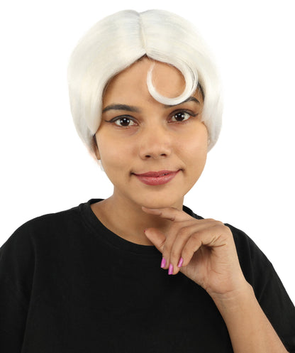HPO Adult Women’s 10-Inch Short Wig | Multiple Color Options | Celebrity Hairpiece for Costume, Cosplay, and Themed Parties | Sleek and Modern Hairpiece for Versatile Looks
