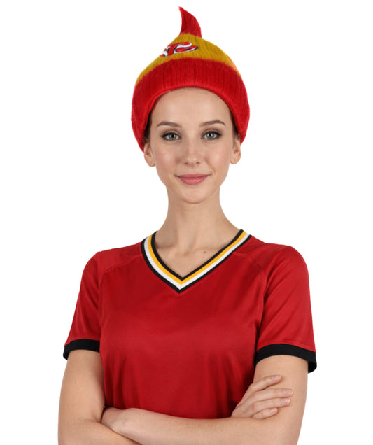 Spain Flag Sport Troll Wig | National Pride | Premium Breathable Capless Cap