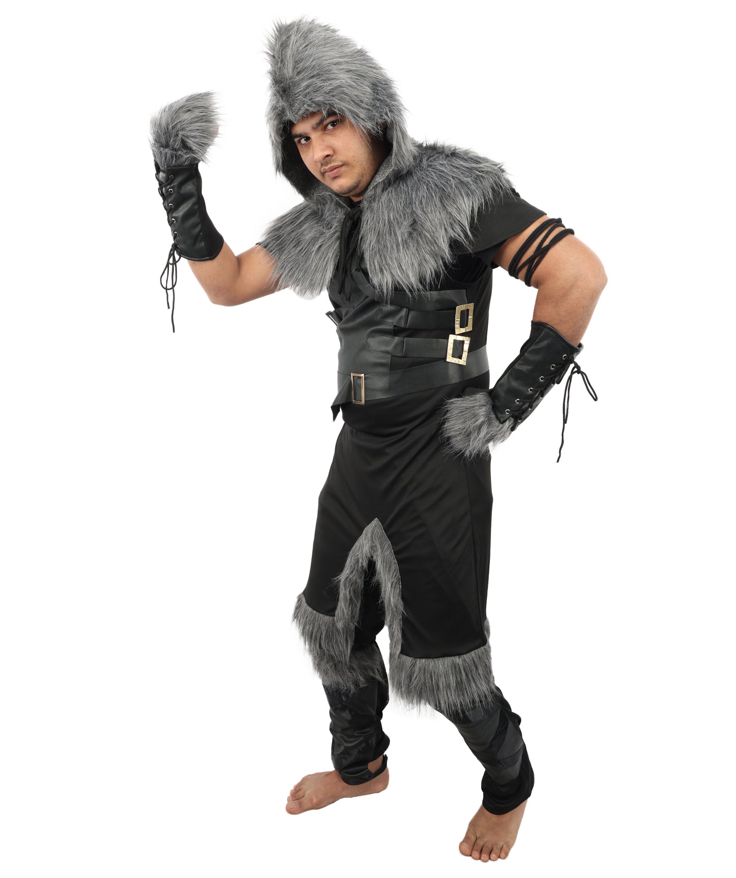 HPO Men's Skull Trooper Black Costume - Detailed Design, Ideal for Halloween and Themed Events, Perfect for Cosplay