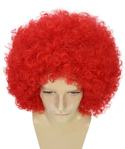 Men’s Big Curly Afro Wig | Bold Hair for Halloween, Themed Parties | Multiple Color Options