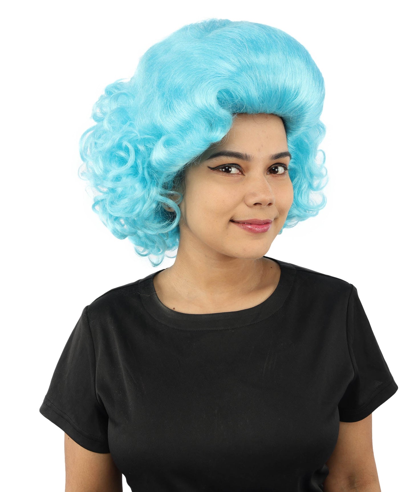 HPO Adult Women's Dame Edna Everage Wigs | Multiple Color Options | Drag Queen-Inspired Colorful Synthetic Hair for Parties, Stage Events | Breathable Capless Design