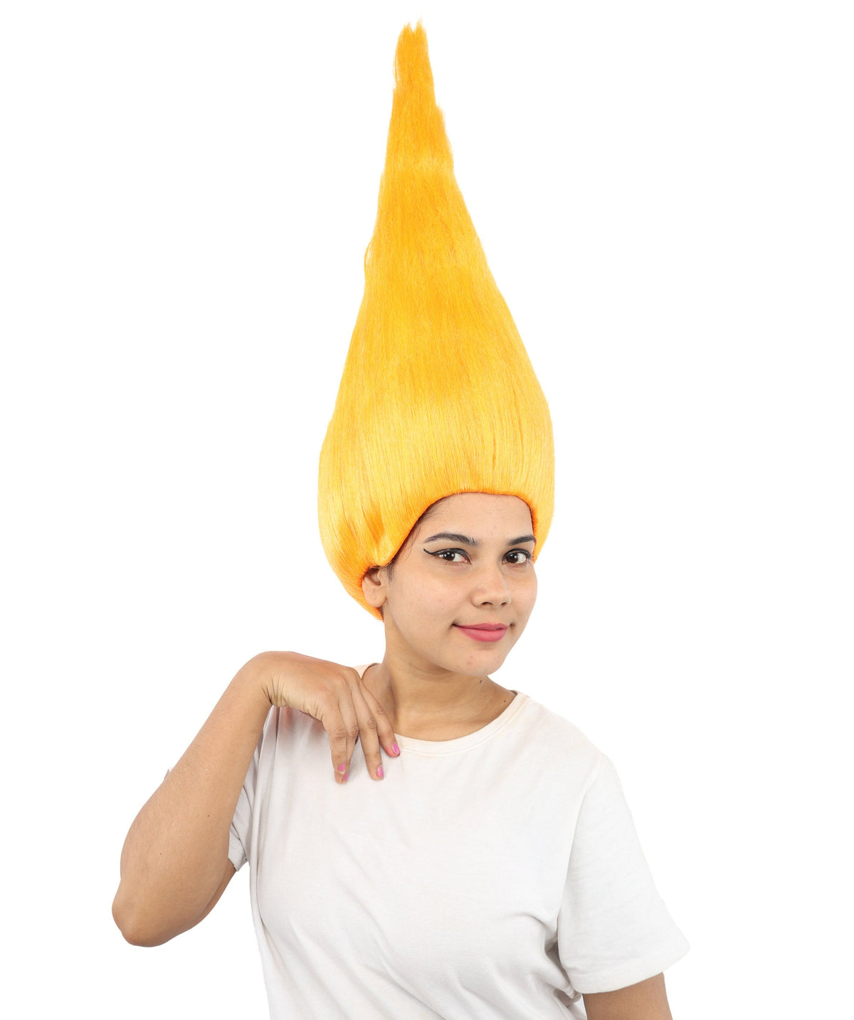 HPO Adult & Teen Women's Tall Cone Wig | Multicolor Options, create of synthetic fiber, extremely tall smooth pointed texture, breathable base | Party, Halloween, theater, drag, performance, costume events
