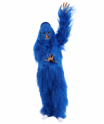 HPO Teen Extreme Hairy Person Costume Bundle & Mask Set - Full-Body Hair Suit Extra-Long Costume Wig for Halloween, Cosplay & Parties - Multiple Color Options