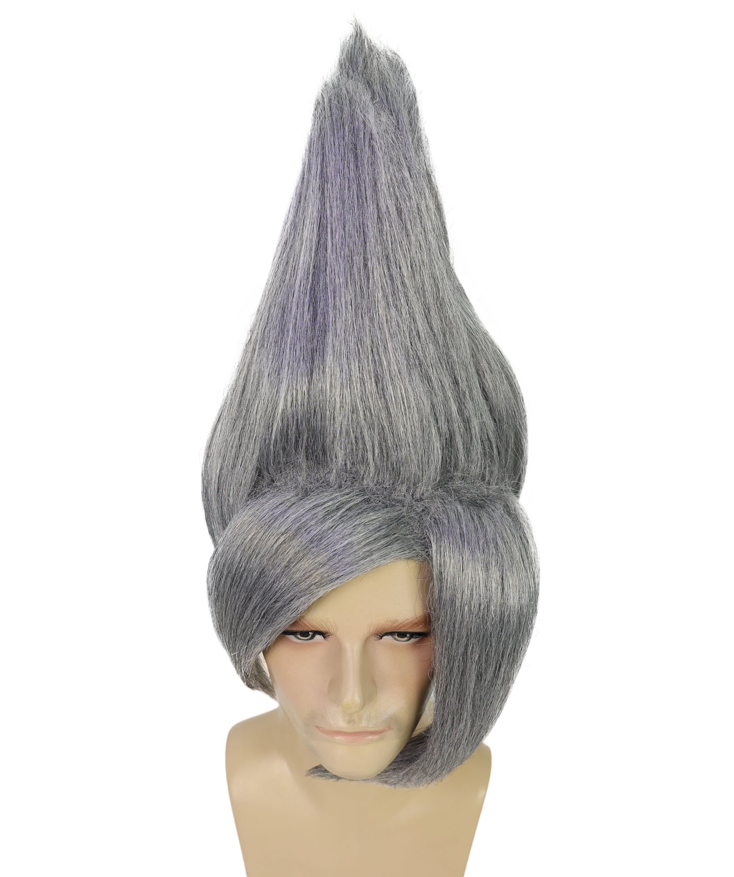 HPO Adult Men's Tv Musical Movie Troll Spiked Wig | Multicolor Options | Flame-retardant Synthetic Fiber