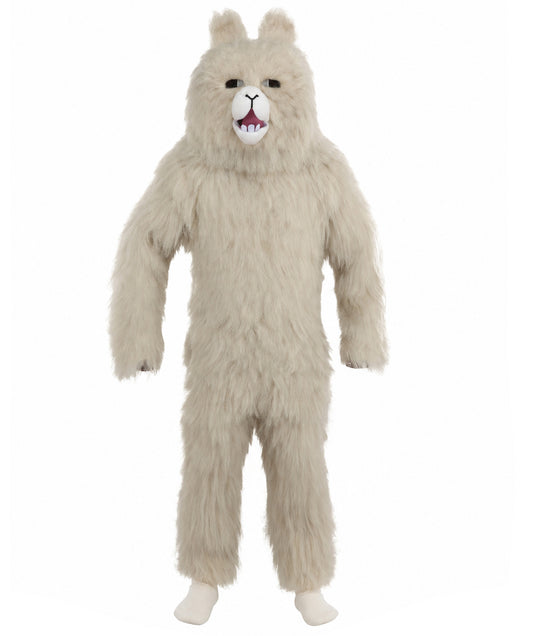HPO Men’s Grey Animal Costume Bundle & Mask Set | Fluffy Creature Outfit & Hair for Cosplay & Roleplay | Plush Character  Costumes for Parties, Photo Shoots & Themed Events