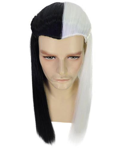 Men's Legolas TV Movie Character Blonde Wig | Adult Braids Prestyled Long Straight Wigs | Anime Roleplay Costume Wigs for Halloween Parties