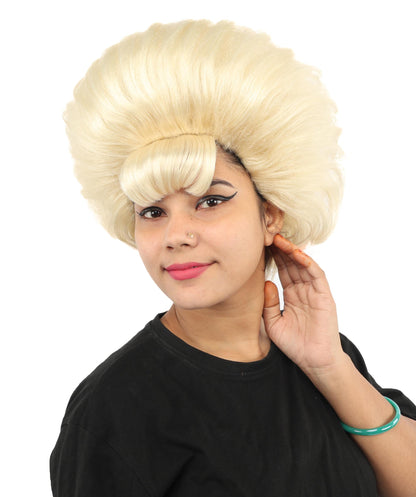 Women's Voluminous Retro Wig | Multiple Color Options, create of synthetic fiber, teased curly volume, breathable capless cap | Party, Halloween, theater, drag, performance, costume events