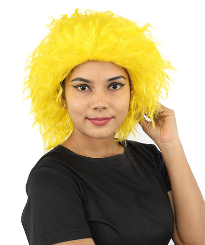 HPO Adult & Teen Women’s 15-Inch Curly Wig | Multiple Color Options | Wavy Voluminous Style | Idal for Costume, Cosplay, and Themed Events