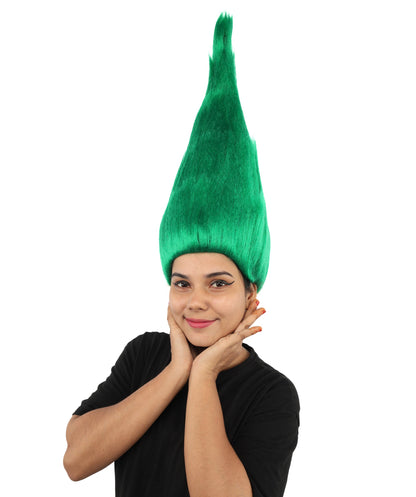 HPO Adult & Teen Women's Tall Cone Wig | Multicolor Options, create of synthetic fiber, extremely tall smooth pointed texture, breathable base | Party, Halloween, theater, drag, performance, costume events